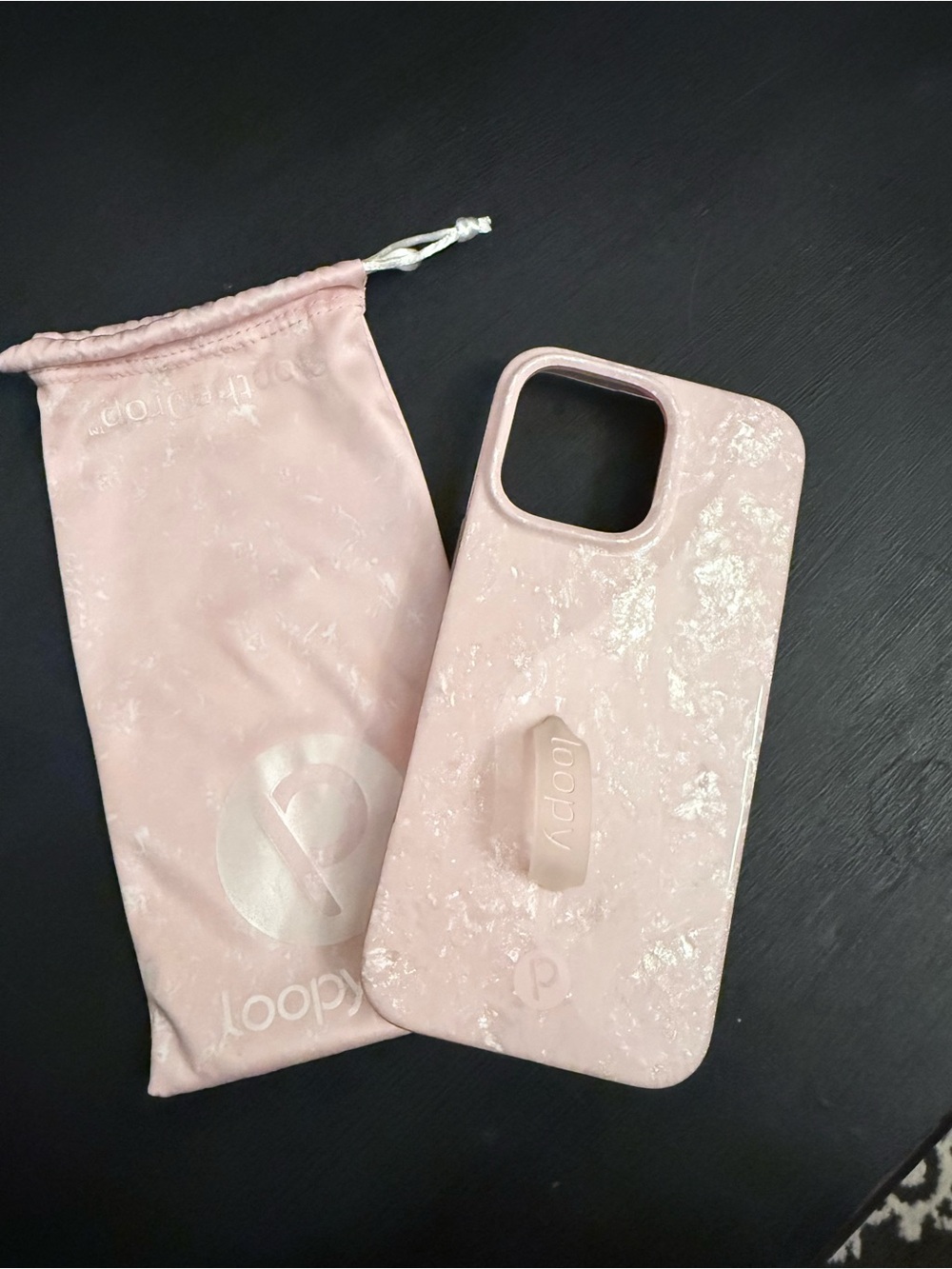 Blush moonstone loopy case